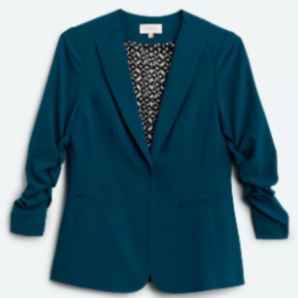 Skies Are Blue Teal Blazer